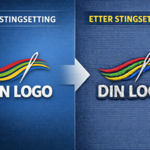 Stingsetting av broderilogo